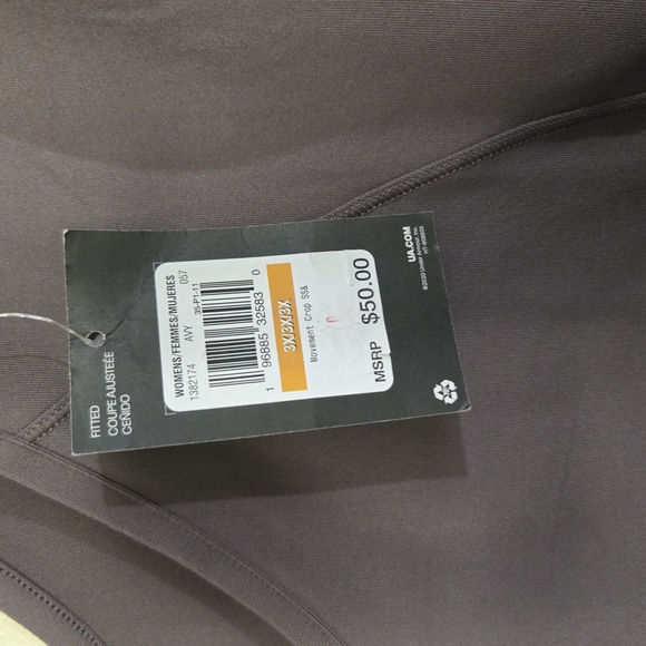 Under Armour Women's Purple/Gray Short Sleeve Crop Top - Picture 8 of 8